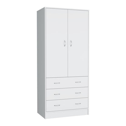 Taly Double Door Armoire White