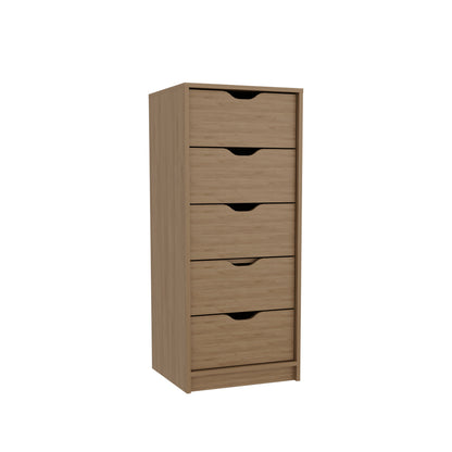 Basilea Tall Dresser with Five Row Drawers