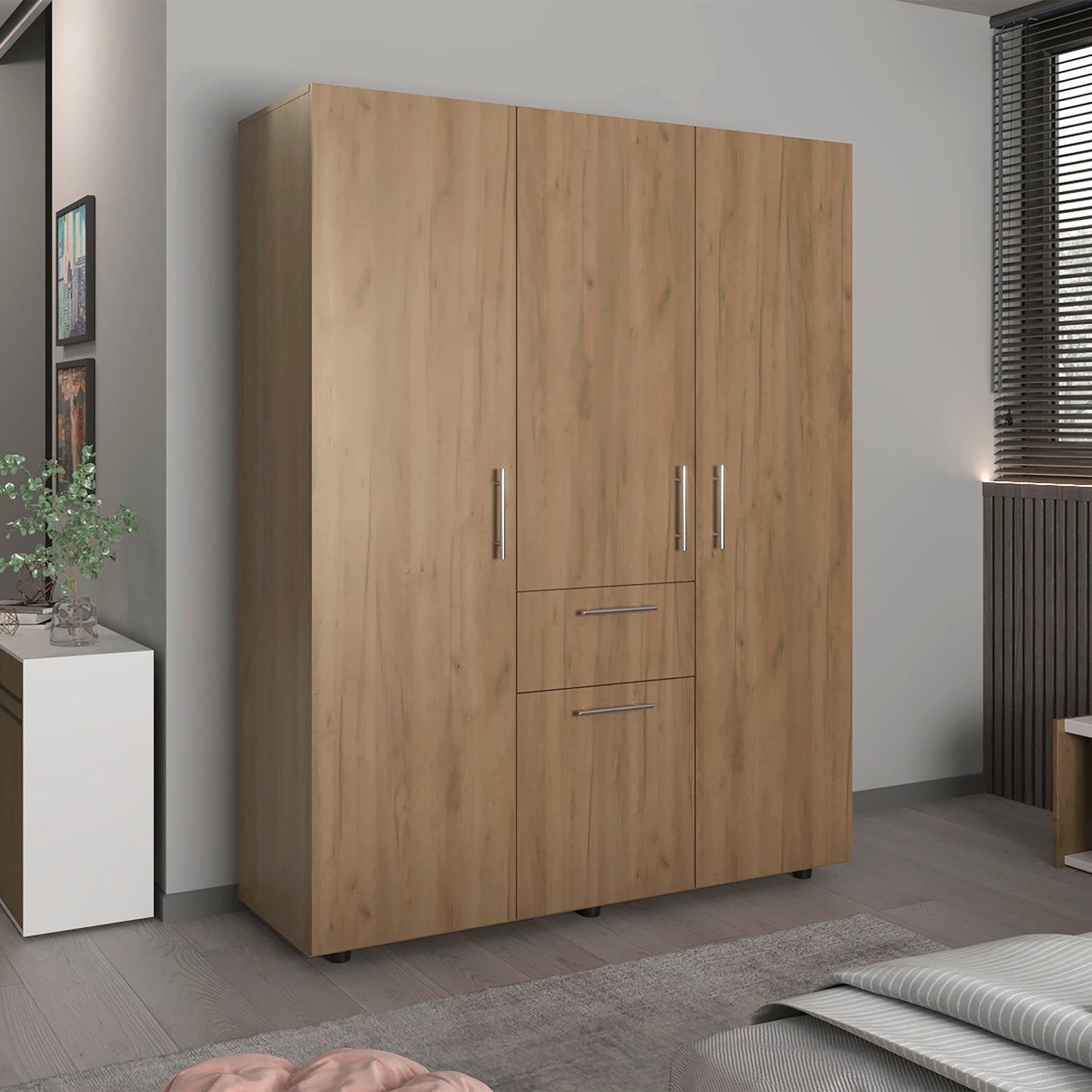Bariloche Four- Door Armoire for Bedroom