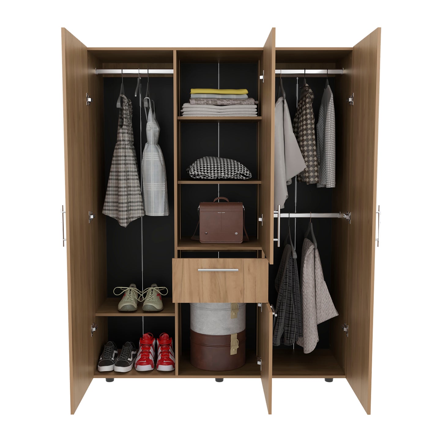 Bariloche Four- Door Armoire for Bedroom