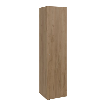Home Linen Freestanding Tall Cabinet with Single Door and 4 Horizontal Storage Shelves, Cabinet for Bathroom, Bedroom or Laundry Room