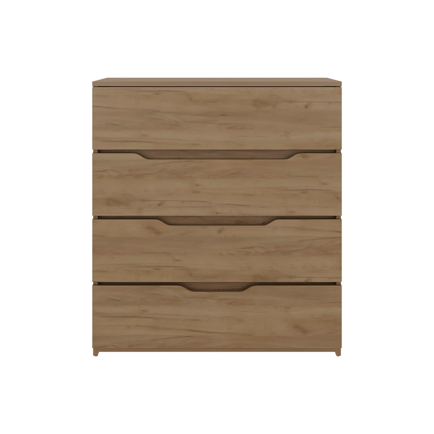 Zoe Freestanding Compact Dresser with Four Storage Drawers and Superior Top, Bedroom Storage Option