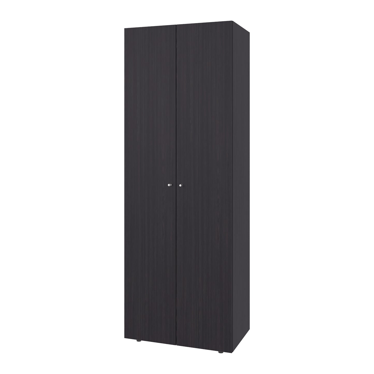 Home 6 Piece, 10 Door Closet System, Top Storage Shelves, Wide Armoire for Bedroom Storage and Organization, Natural Oak