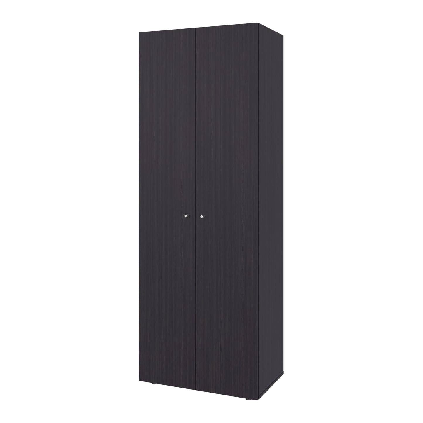 Home 6 Piece, 10 Door Closet System, Top Storage Shelves, Wide Armoire for Bedroom Storage and Organization, Natural Oak