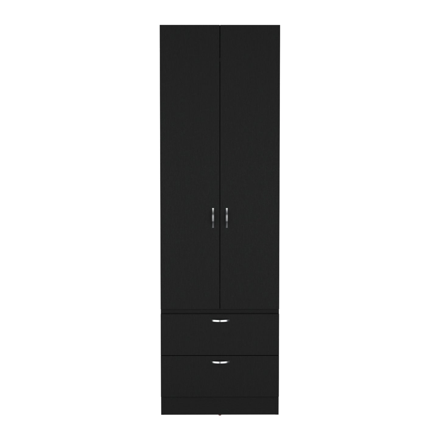 Vico 76" High Armoire Wardrove Closet with 2 Drawers, Double Door Cabinet , One Shelf and Hanging Rod, Bedroom Clothes Storage Cabinet Organizer