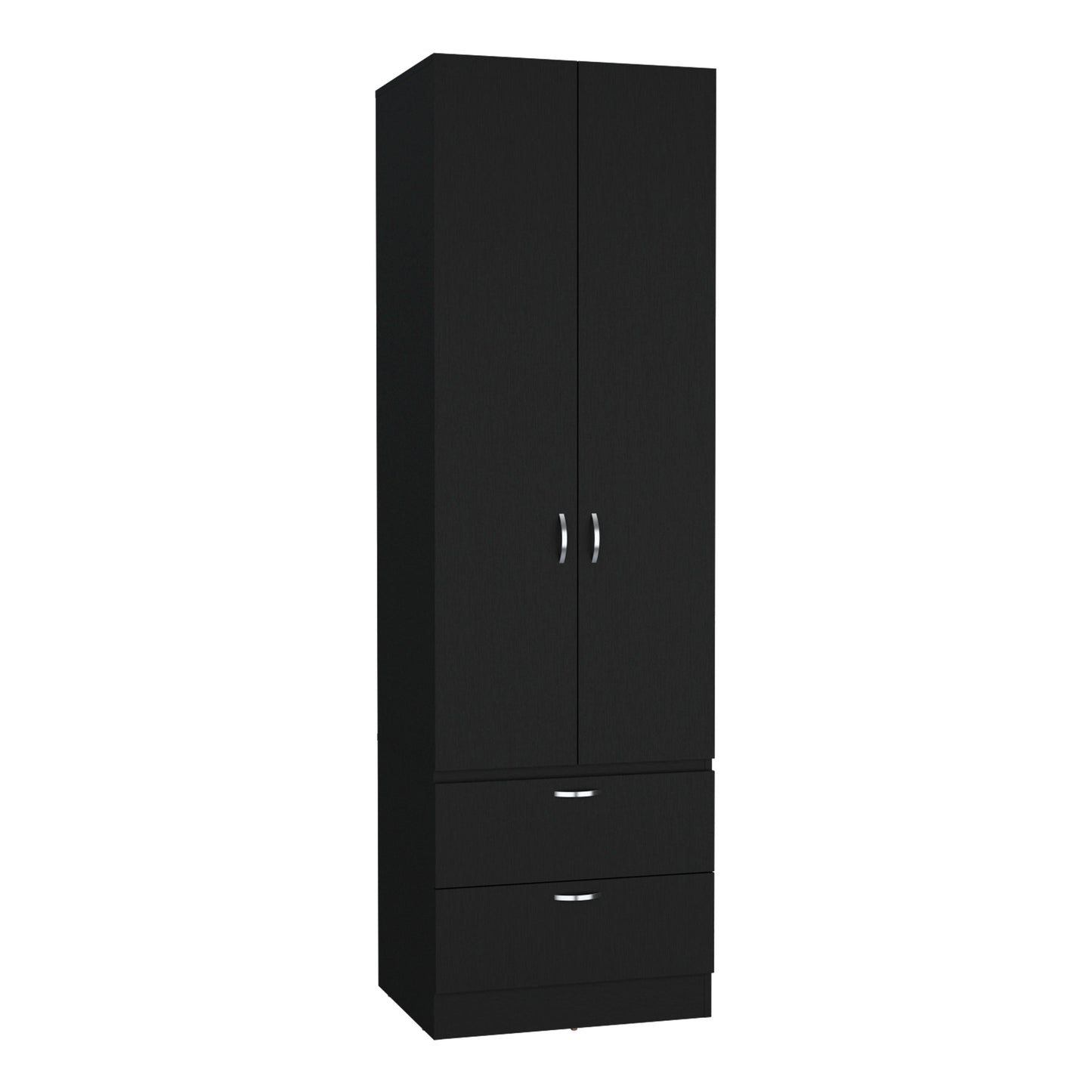 Vico 76" High Armoire Wardrove Closet with 2 Drawers, Double Door Cabinet , One Shelf and Hanging Rod, Bedroom Clothes Storage Cabinet Organizer