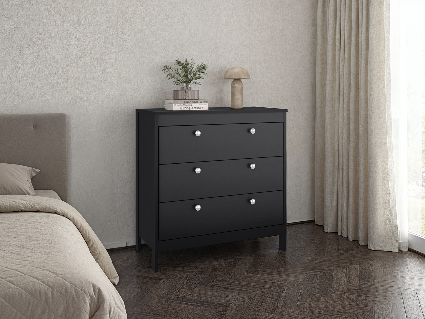 Newcastle Dresser for Bedroom and Home Storage, Modern Storage Cabinet with Clean Design for Clothing and Everyday Items, Space-Efficient Furniture for Organized Living