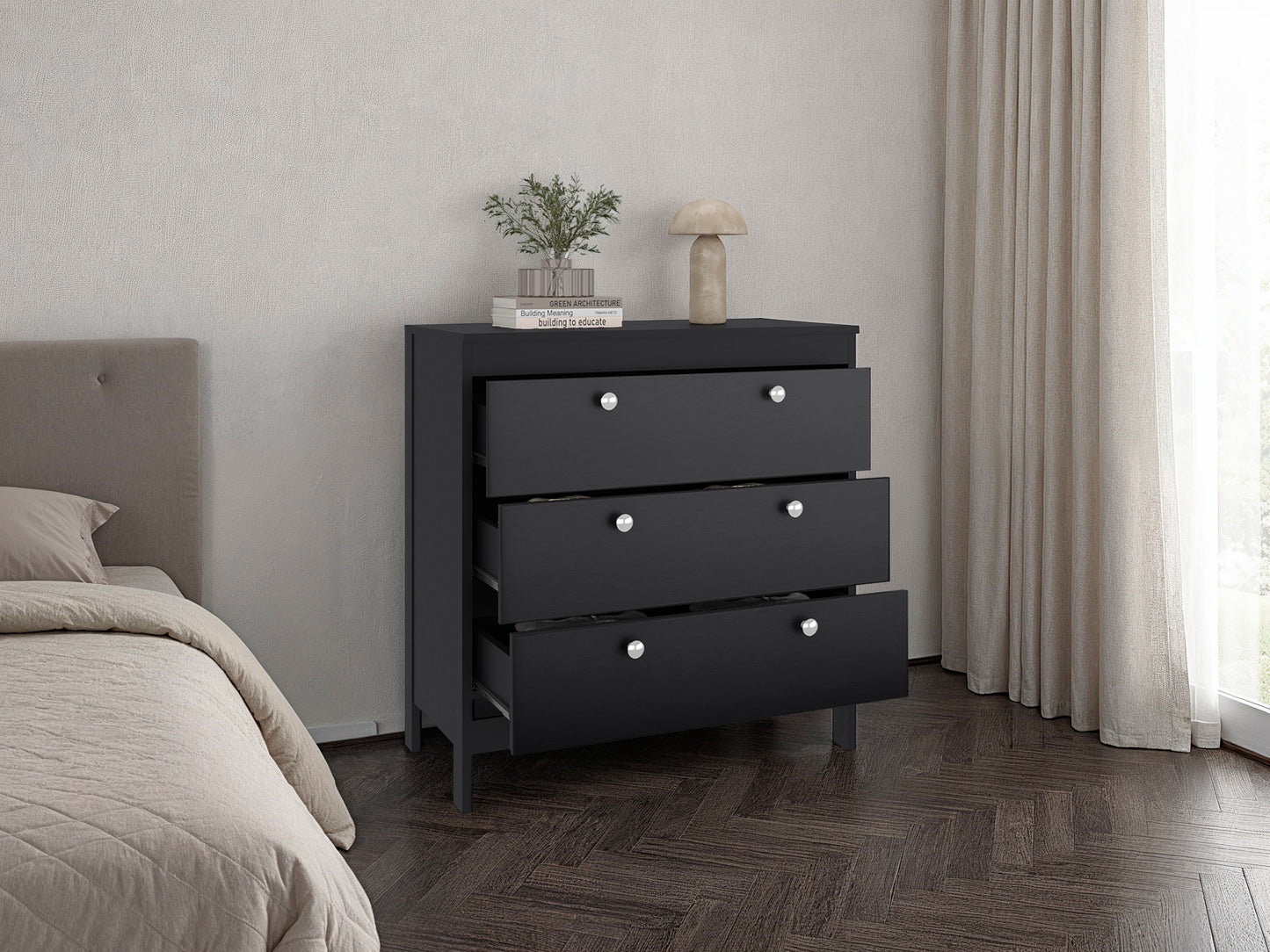 Newcastle Dresser for Bedroom and Home Storage, Modern Storage Cabinet with Clean Design for Clothing and Everyday Items, Space-Efficient Furniture for Organized Living