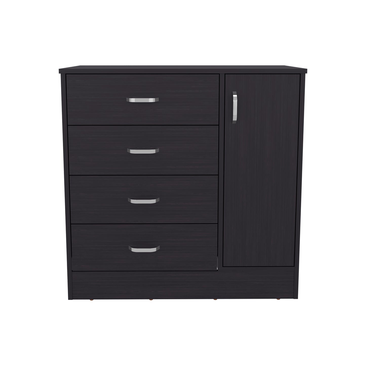 Katie Four Drawer, One Door Dresser With Spacious Storage, Modern Bedroom Organizer