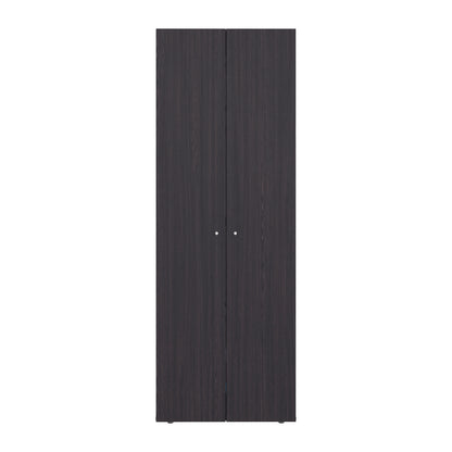 Home 2 Door Closet System, Four Fixed Shelves, Compact Wardrobe for Bedroom Organization, Laundry Room Organization, Utility Room Organization, Freestanding Storage Furniture