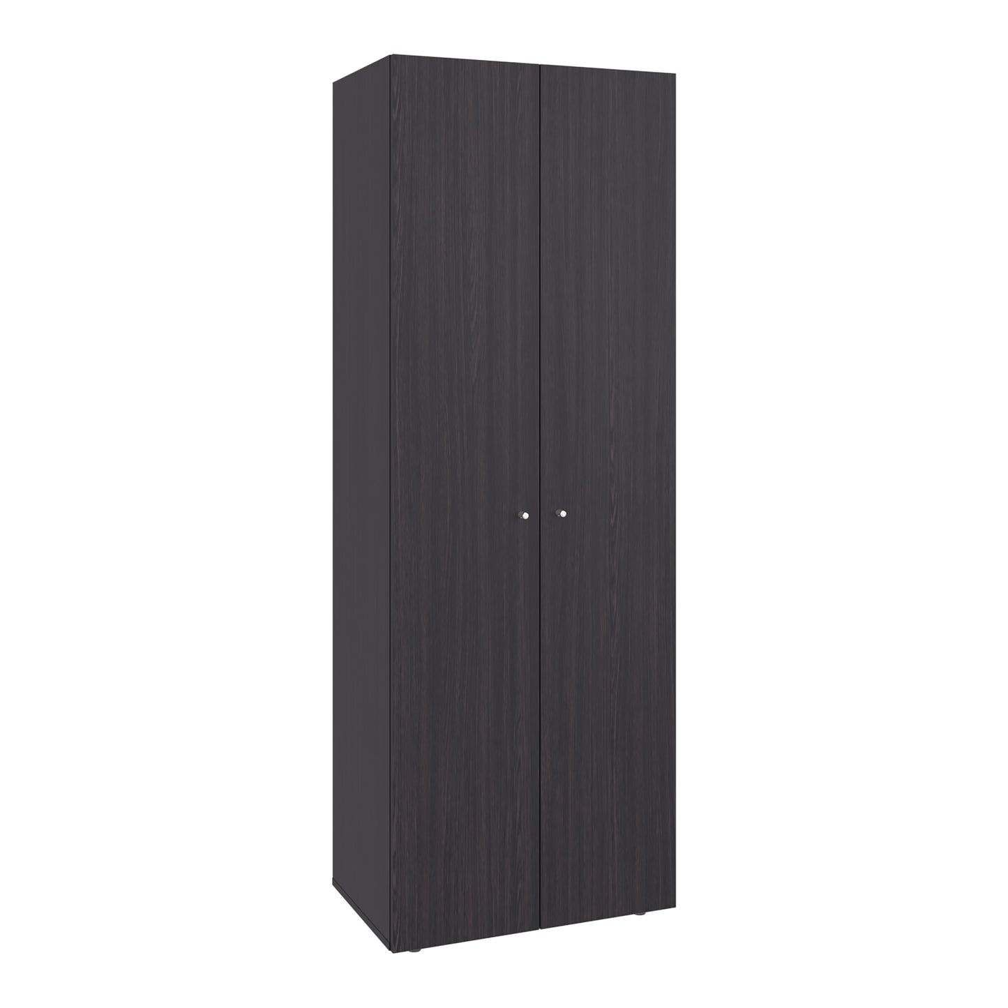 Home 2 Door Closet System, Four Fixed Shelves, Compact Wardrobe for Bedroom Organization, Laundry Room Organization, Utility Room Organization, Freestanding Storage Furniture