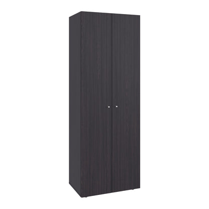 Home 2 Door Closet System, Four Fixed Shelves, Compact Wardrobe for Bedroom Organization, Laundry Room Organization, Utility Room Organization, Freestanding Storage Furniture
