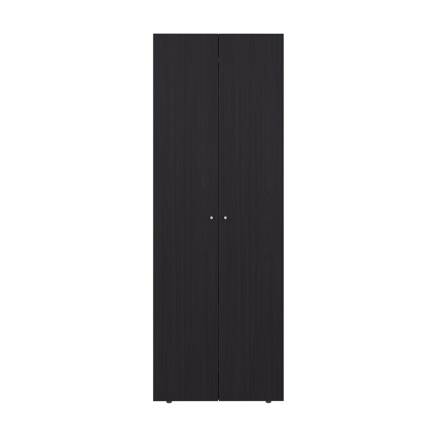 Home 2 Doors Closet System Armoire, Hanging Rod and Storage Shelf, Modern Armoire for Bedroom Organization Storage