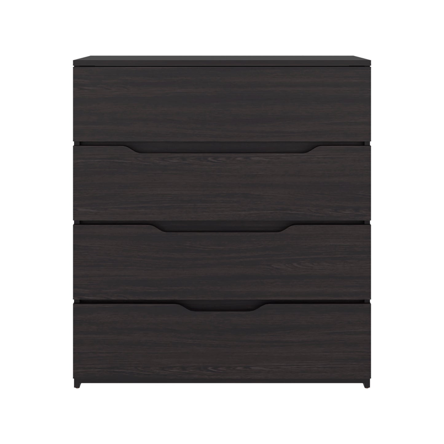 Zoe Freestanding Compact Dresser with Four Storage Drawers and Superior Top, Bedroom Storage Option