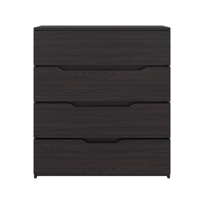 Zoe Freestanding Compact Dresser with Four Storage Drawers and Superior Top, Bedroom Storage Option