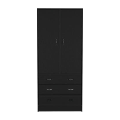 Taly Double Door Armoire Black