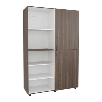 Eco High One Door Freestanding Armoire With Hanging Rod And Interior Shelves, Compact Bedroom Wardrobe