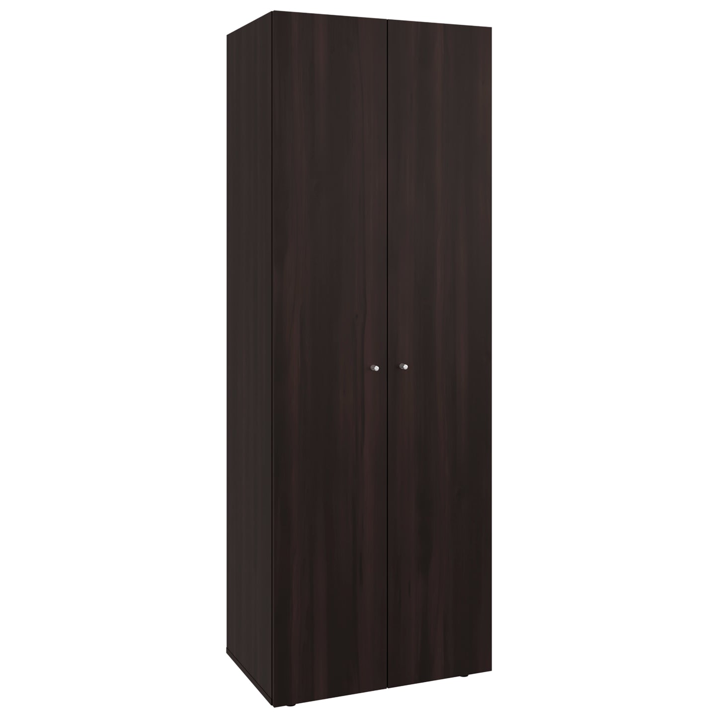Home 2 Door Closet System, Four Fixed Shelves, Compact Wardrobe for Bedroom Organization, Laundry Room Organization, Utility Room Organization, Freestanding Storage Furniture