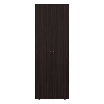 Home 2 Doors Closet System Armoire, Hanging Rod and Storage Shelf, Modern Armoire for Bedroom Organization Storage