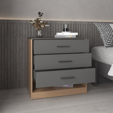 Alder 27" High Dresser with Three Drawers