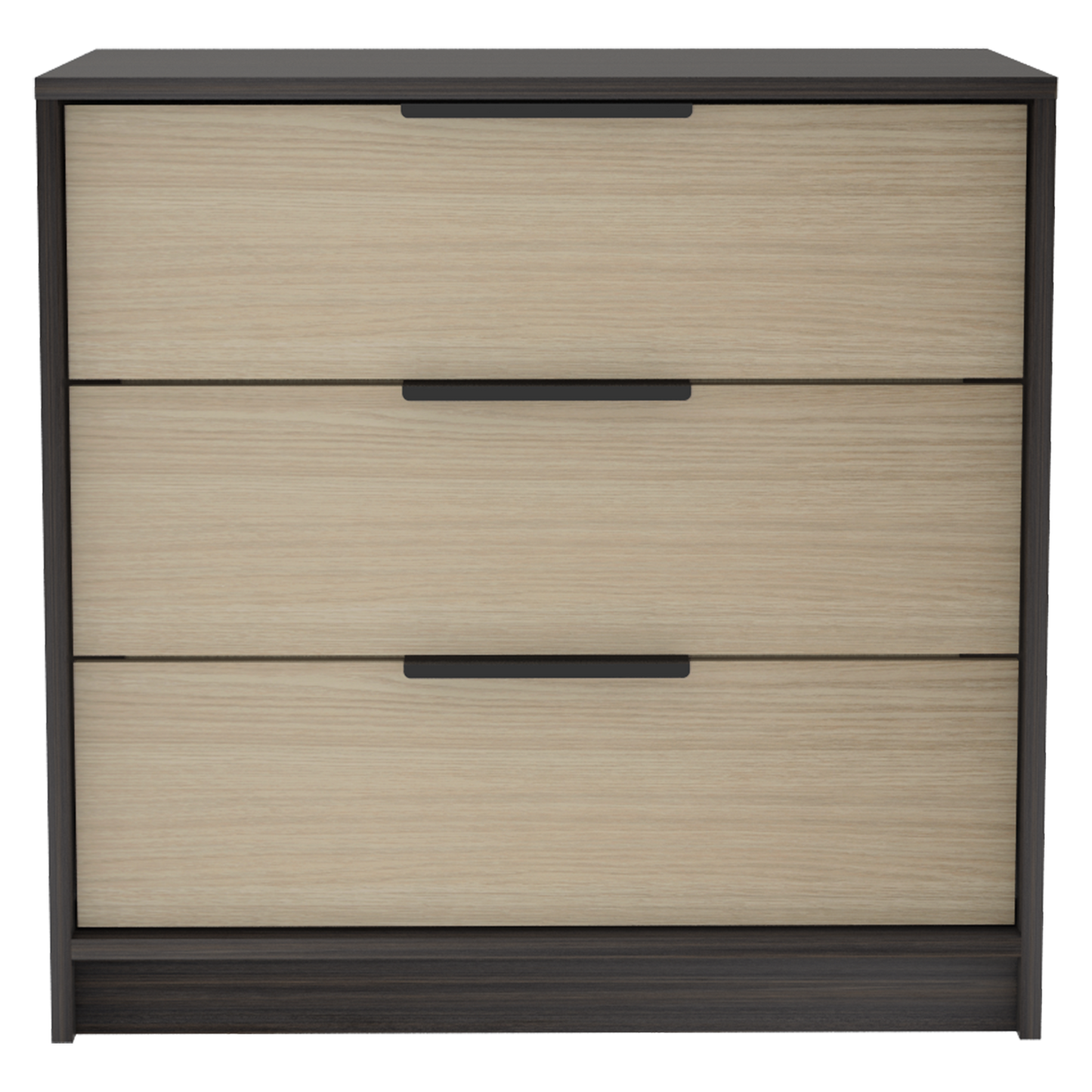 Tuhome Kaia 3 Drawers Dresser with Spacious Storage, Modern Superior Top for Décor, Functional Bedroom Organizer for Clothing and Essentials, Contemporary Space-Saving Furniture with Smooth Metal Hardware