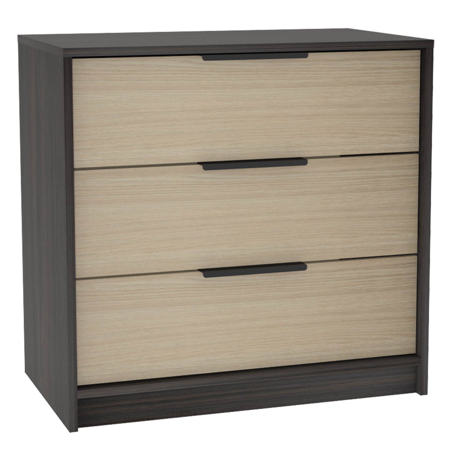 Tuhome Kaia 3 Drawers Dresser with Spacious Storage, Modern Superior Top for Décor, Functional Bedroom Organizer for Clothing and Essentials, Contemporary Space-Saving Furniture with Smooth Metal Hardware