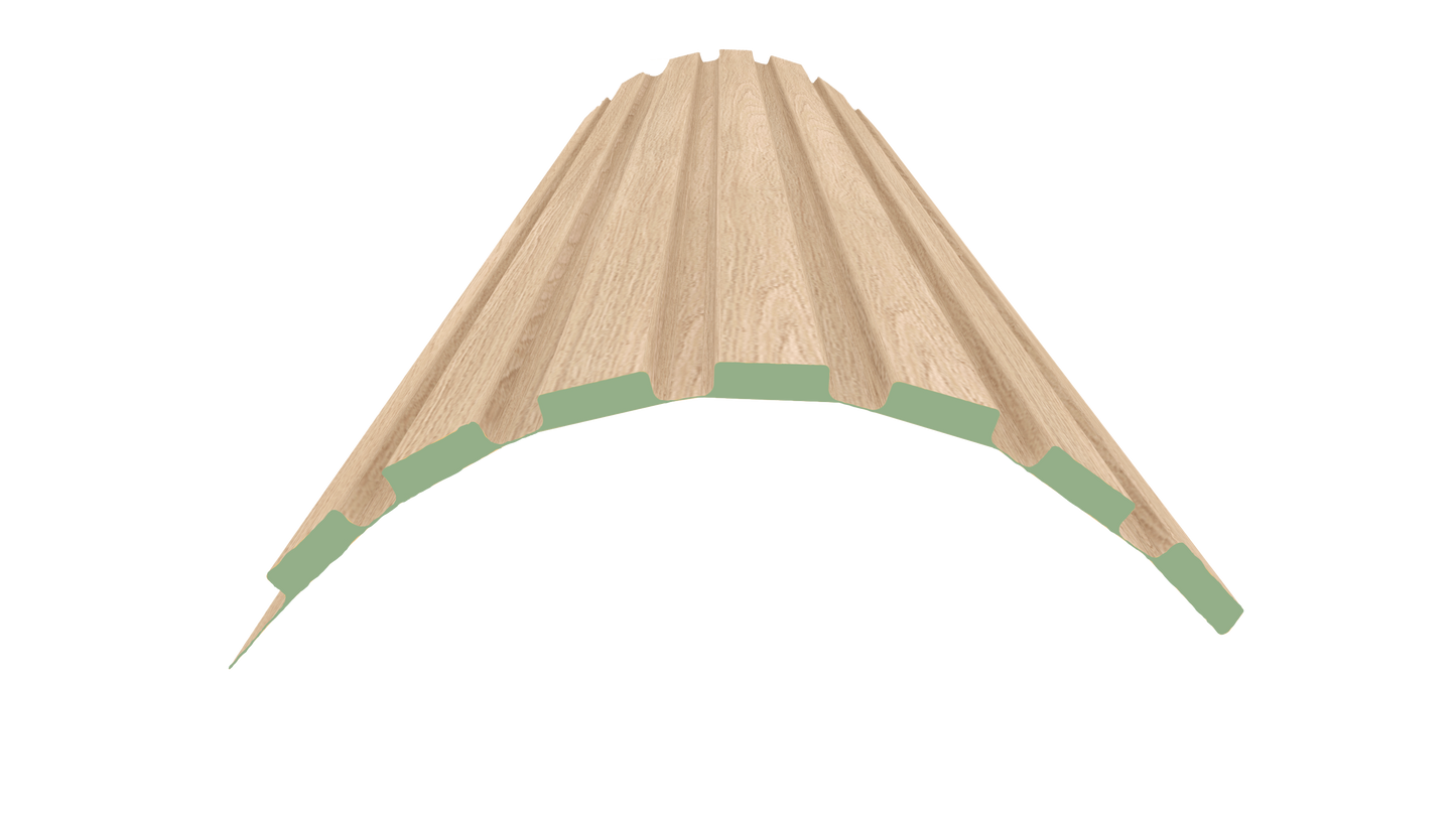 Flexible MDF Wall Panel - Textured Surface for Noise Reduction, Premium Finish, 0.22" Depth, 7.83" Width, 106.3'' Height, Easy Installation