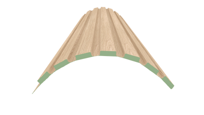 Flexible MDF Wall Panel - Textured Surface for Noise Reduction, Premium Finish, 0.22" Depth, 7.83" Width, 106.3'' Height, Easy Installation