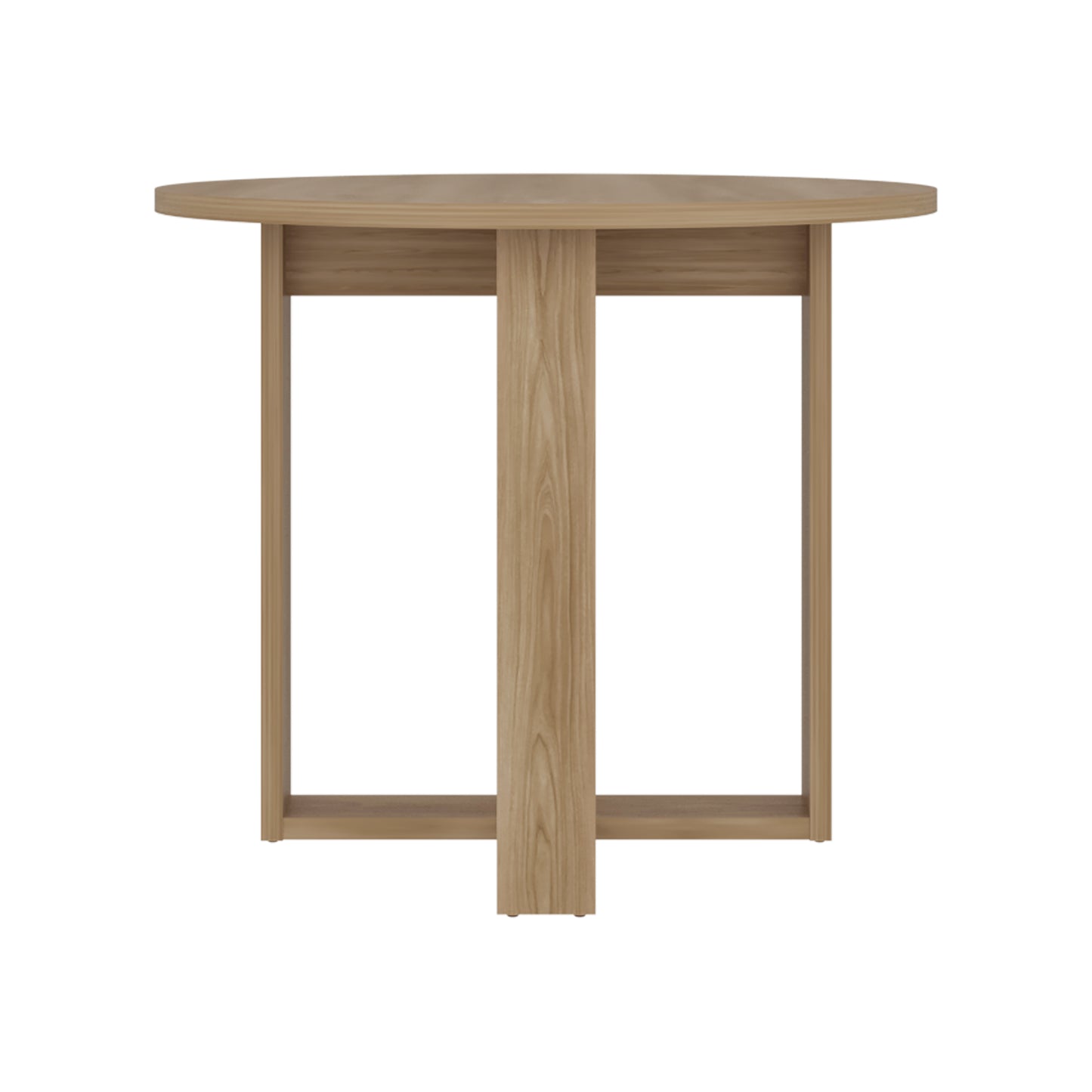 Lily Minimalist Circular Dining Table, Freestanding Dining Room Option, Fits up to 4 Chairs
