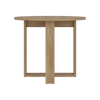 Lily Minimalist Circular Dining Table, Freestanding Dining Room Option, Fits up to 4 Chairs