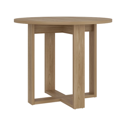 Lily Minimalist Circular Dining Table, Freestanding Dining Room Option, Fits up to 4 Chairs