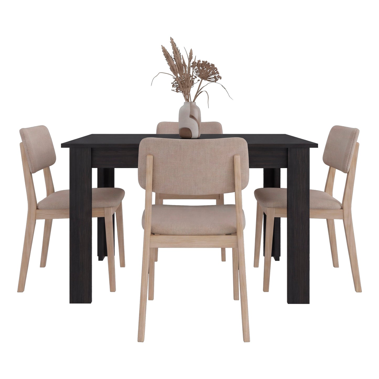 Portofino Rectangular Dining Table, Freestanding Dining Room Unit Option, Fits up to 4 Chairs