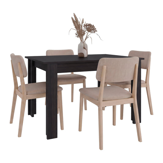 Portofino Rectangular Dining Table, Freestanding Dining Room Unit Option, Fits up to 4 Chairs