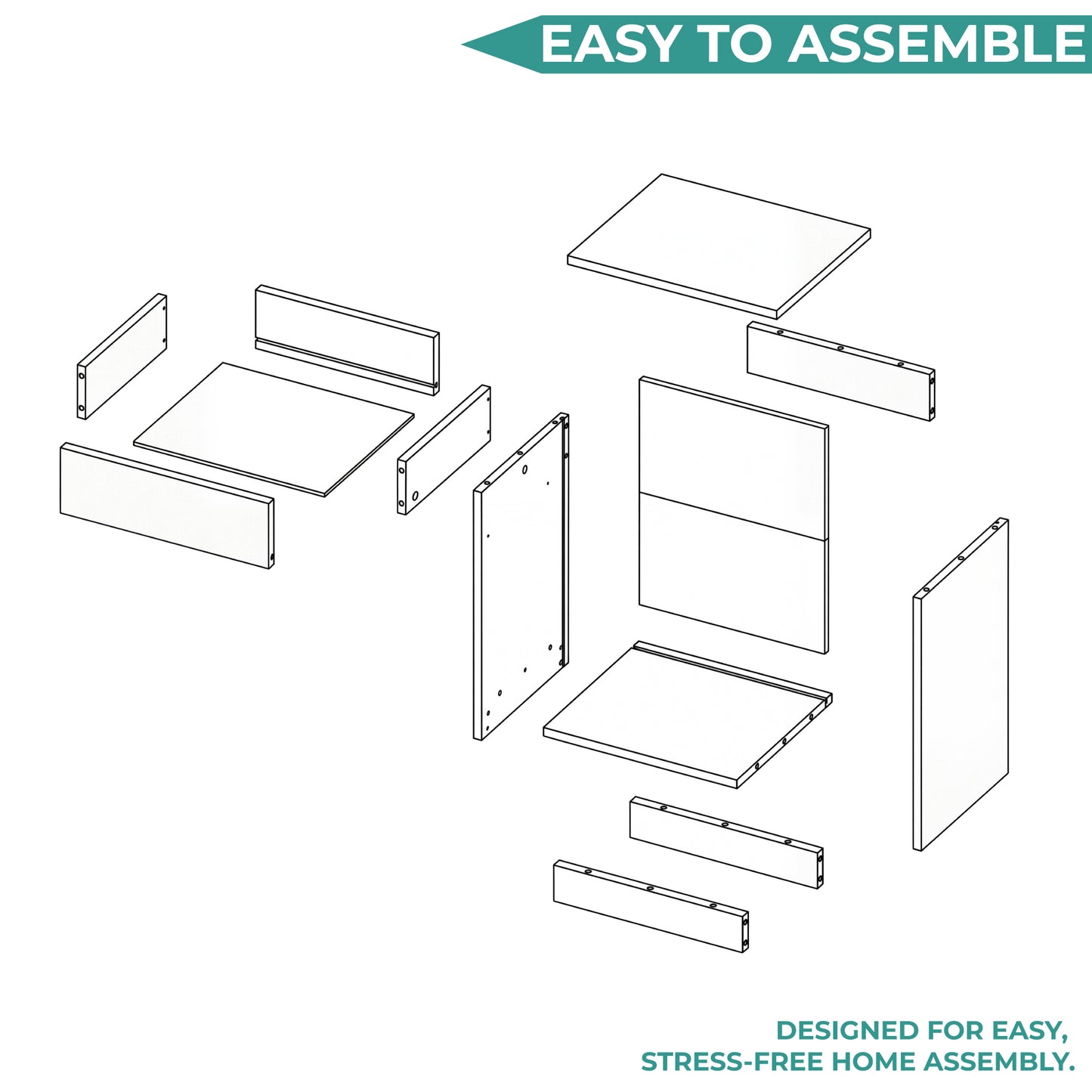 Eco Nightstand with Spacious Superior Top, Open Storage Shelf, Smooth-Glide Drawer and Modern Space-Saving Bedside Design for Organizing Essentials, Books and Daily Items in a Practical and Elegant Bedroom Layout