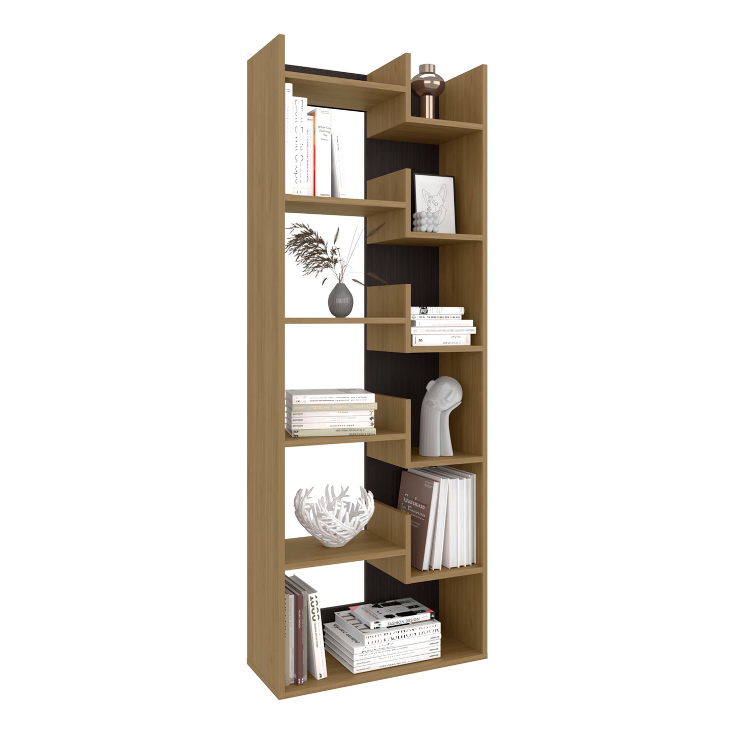 Bookcase Clover with Eleven Shelves