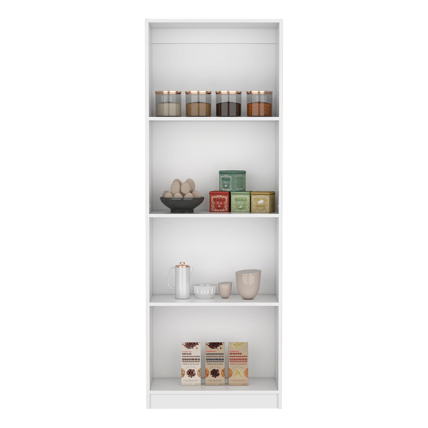Home Bookcase with 4 open shelves