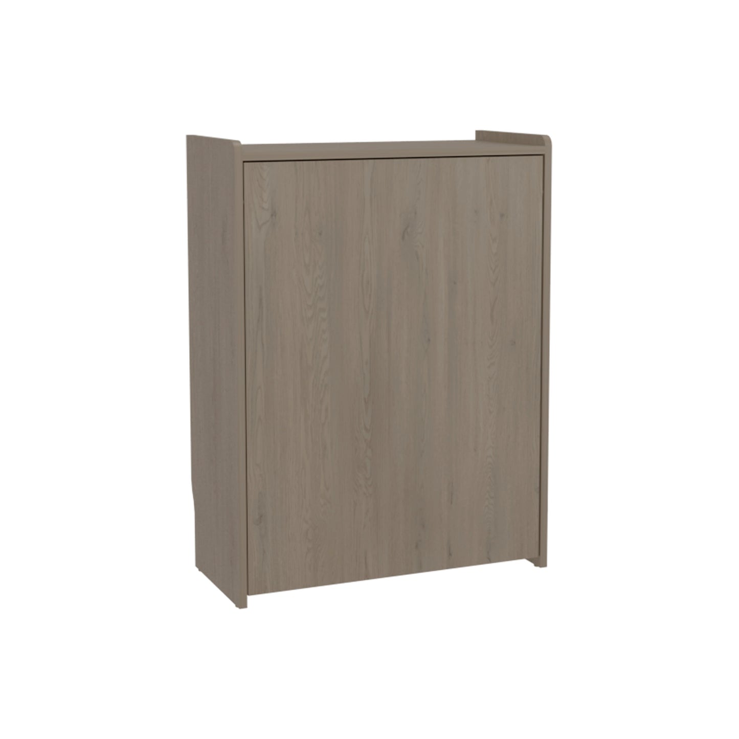 TUHOME Leslie Retractable Desk with Built-in Storage Shelves, Space Saving Computer Writing Table