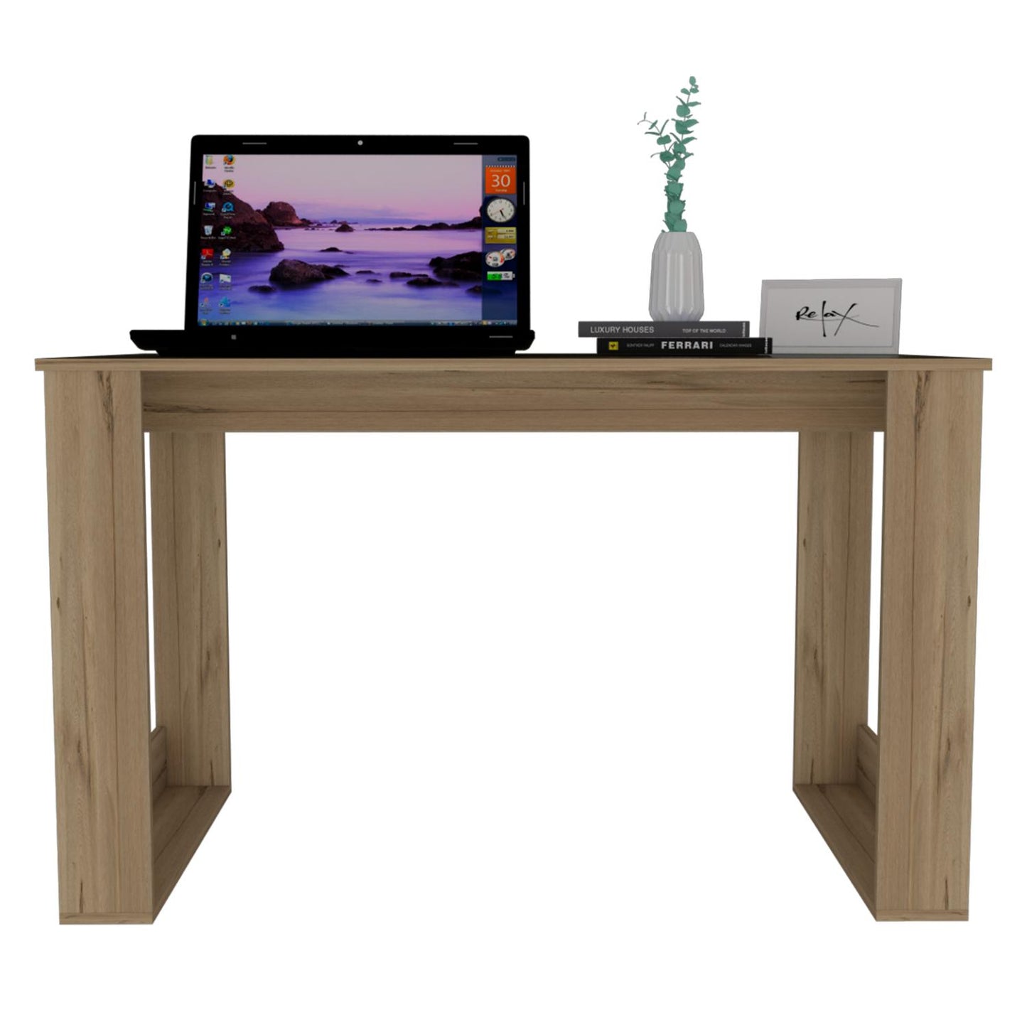 Oviedo Writing Desk Classic Home Office Solution for Remote Learning and Work Functionality Featuring Spacious Tabletop and Durable Design Engineered for Modern Task Management