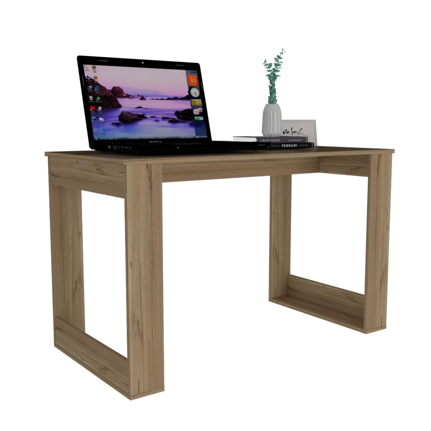 Oviedo Writing Desk Classic Home Office Solution for Remote Learning and Work Functionality Featuring Spacious Tabletop and Durable Design Engineered for Modern Task Management