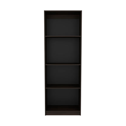 Home Tall Elegant 4-Shelf Bookcase, Open Storage