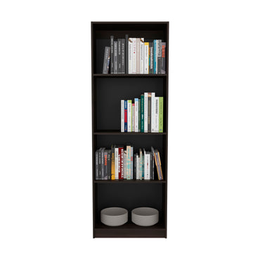 Home Tall Elegant 4-Shelf Bookcase, Open Storage
