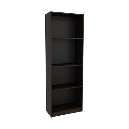 Home Tall Elegant 4-Shelf Bookcase, Open Storage
