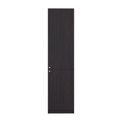 Black vertical cabinet on a white background