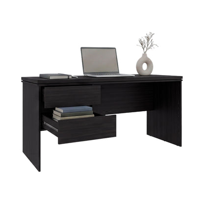 Toronto Modern Computer Desk with Storage Shelves, Spacious Workstation, Writing Table for Home Office, Study, Bedroom or Remote Work