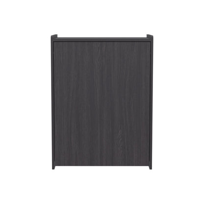 TUHOME Leslie Retractable Desk with Built-in Storage Shelves, Space Saving Computer Writing Table