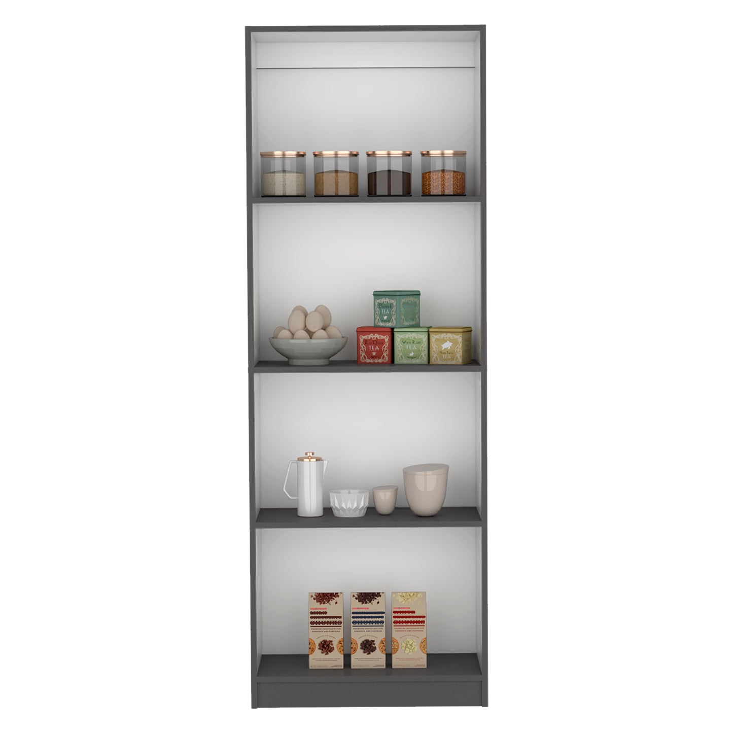 Home Bookcase with 4 open shelves
