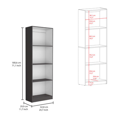 Home Bookcase with 4 open shelves