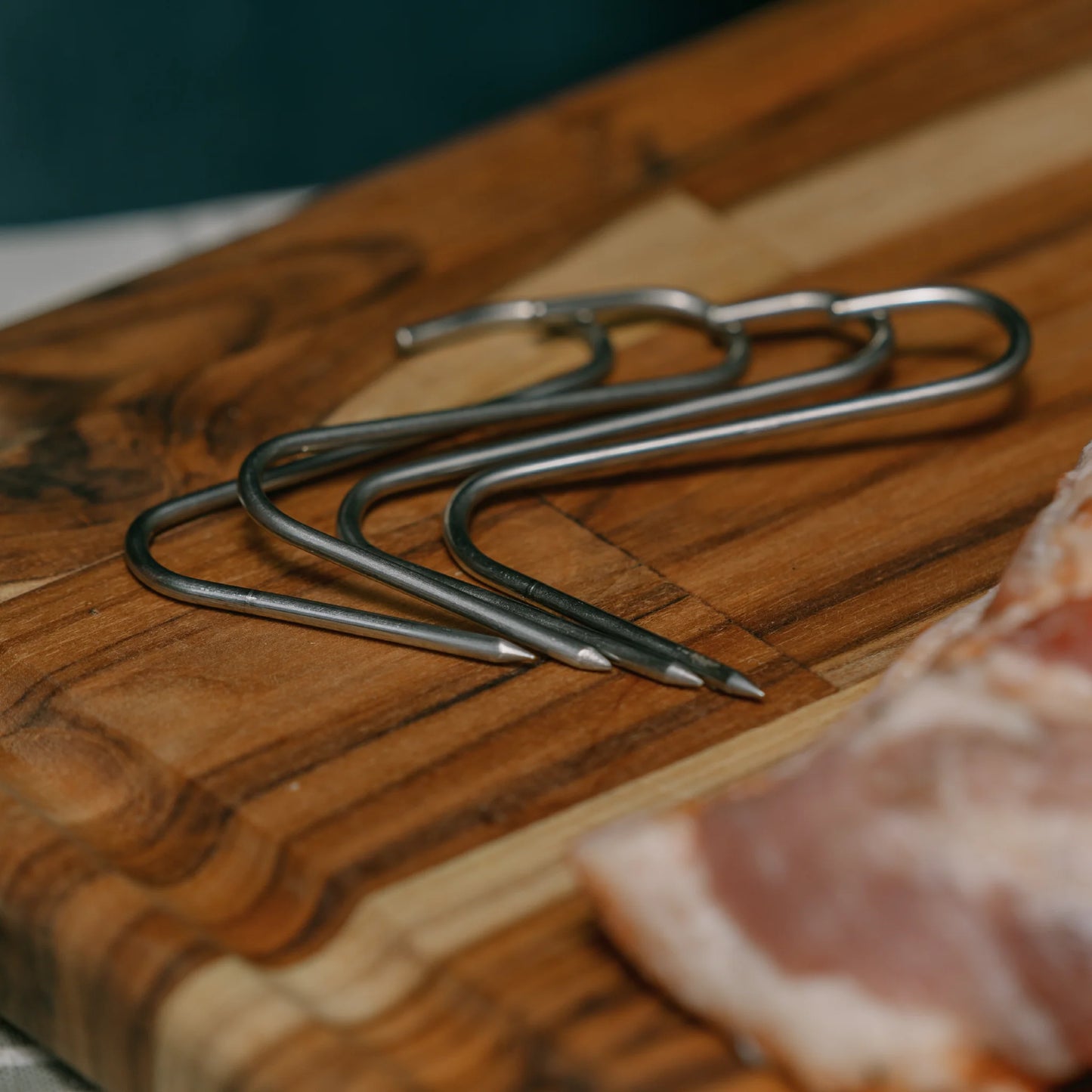 INGRILL Stainless Steel Meat Hooks – Set of 6, Heavy-Duty 304 Stainless Steel Hanging Hooks for Barrel & Drum Smokers