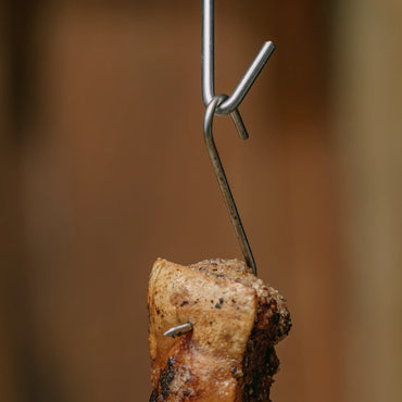 INGRILL Stainless Steel Meat Hooks – Set of 6, Heavy-Duty 304 Stainless Steel Hanging Hooks for Barrel & Drum Smokers