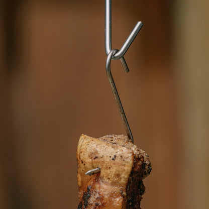 INGRILL Stainless Steel Meat Hooks – Set of 6, Heavy-Duty 304 Stainless Steel Hanging Hooks for Barrel & Drum Smokers